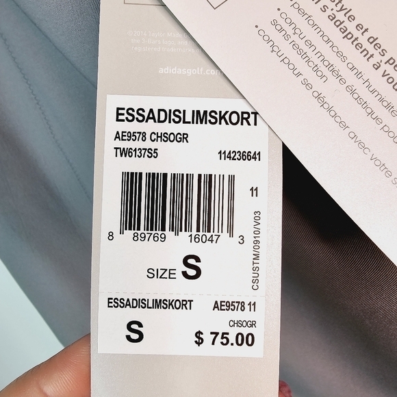 Adidas Gray Golf Skort NWT - Picture 4 of 10